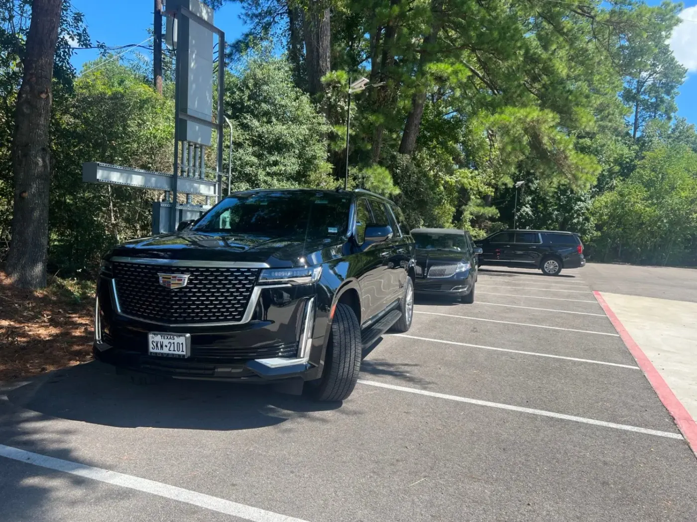 Executive SUV ready for chauffeur service