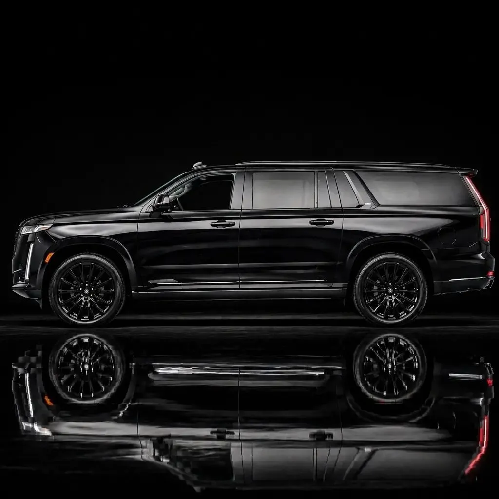 Black premium SUV ready for a west Houston journey